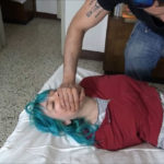 hand gagged college girl