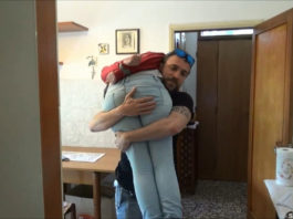 Italian College Girl: Tape Bound, Panty Gagged and Carried Over His Shoulder!