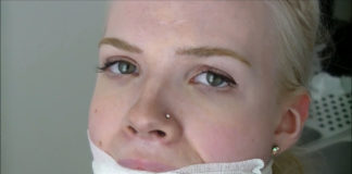 Self Gagged & Moaning: Mouth-Filling Gags Makes Her Horny! Beautiful blonde girl from Scandinavia gagged selfgags