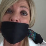 Over the mouth gagged milf Dakkota Grey