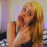 Anne Dville mouth stuffed and tape gagged at selfgags