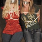 Mother and daughter bound and gagged