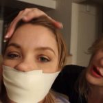 Girl gagged with microfoam tape