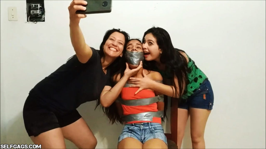 latina instagram girl gagged by mother and sister