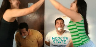 Father And Son Gagged And Taunted By Mother And Daughter