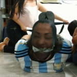 Latina MILF Owned With Pantyhose Encasement Bondage By Daughters 4