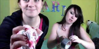 Sisters Gags Panty Sniffing Brother With Their Nasty Dirty Panties! (POV Femdom) Sexy sisters gags brother with dirty panties and tape