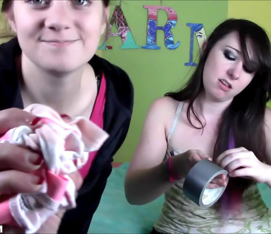 Sisters Gags Panty Sniffing Brother With Their Nasty Dirty Panties! (POV Femdom) Sexy sisters gags brother with dirty panties and tape