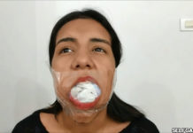 19 year old latina girl sock gagged