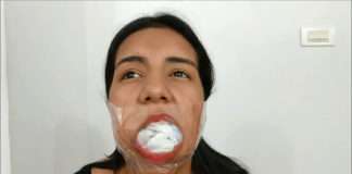 Little Girl Gets BIG Sock Mouth Stuffing Taped In Her Mouth! 19 year old latina girl sock gagged
