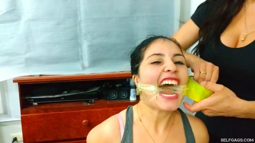 Massively Duct Tape Wrap Gagged By Dominant Latina BDSM Stepmom