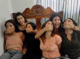 Multiple latina girls does sexy handsmother bound handgag friends stuck in bondage