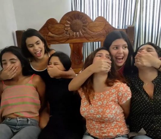 Multiple Latina Girls Hand Gagged And Smothered By Friends Multiple latina girls does sexy handsmother bound handgag friends stuck in bondage