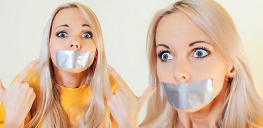 Is It Normal To Have A Gag Fetish? Wide-Eyed Blonde Girl Gagged With Duct Tape