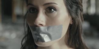 Tape Gagged Russian Damsel In Distress Struggling To Escape Russian Damsel In Distress Gagged With Duct Tape