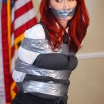 Kendra James Gagged In Duct Tape Bondage