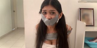 Bound Babysitter Gagged And Frustrated! Babysitting girl bound and gagged