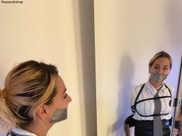 Danish Office Girl Bound And Gagged Secretary in bondage