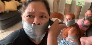 Four Ladies Bound And Gagged Multiple girls in bondage