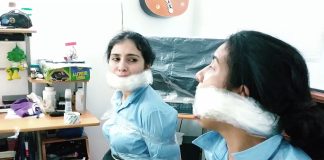 Selling Schoolgirls Ruthlessly Wrap Gagged! Gagged schoolgirls bound and gagged