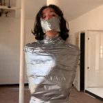 duct tape mummified girl gagged in abandoned house