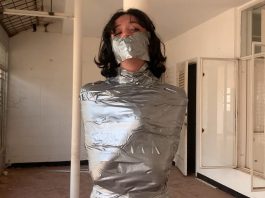 Stranded Girl Mummified In Abandoned House duct tape mummified girl gagged in abandoned house