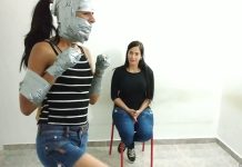 Gagged BDSM ponygirl