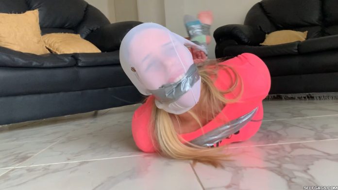 College girl hogtied and gagged
