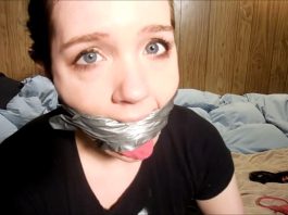 College Student Gagged With Stolen Panties Naughty girl gagged with dirty panties