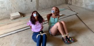 Tape Gagged Sisters In Rope Bondage tape gagged sisters in bondage