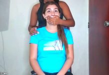 Lesbian handgag