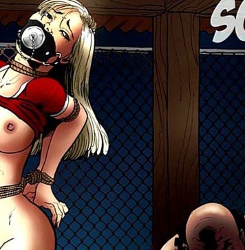 Cheerleaders Part 7: Sold! – BDSM Comics Blonde BDSM Girl Bondage Comics