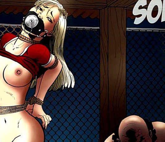 Cheerleaders Part 7: Sold! – BDSM Comics Blonde BDSM Girl Bondage Comics