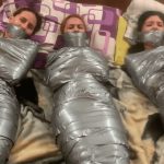 3 duct tape mummified girls