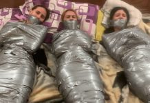 3 duct tape mummified girls