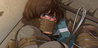 Robbed Bank Girl In A Suitcase – Bondage Art Bondage artwork