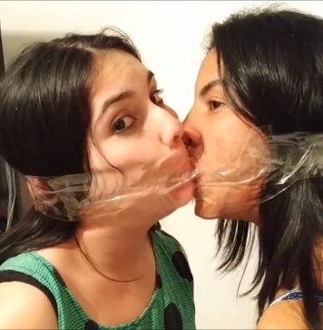 Gag Kissing Girls United In Bondage Two bound girls gagged kissing