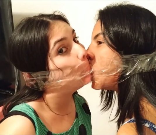 Gag Kissing Girls United In Bondage Two bound girls gagged kissing