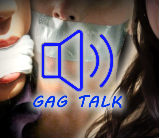 Microfoam Tape Gag Talk – “Let Me Out Right Now!” Gag Talking Girls Gagged