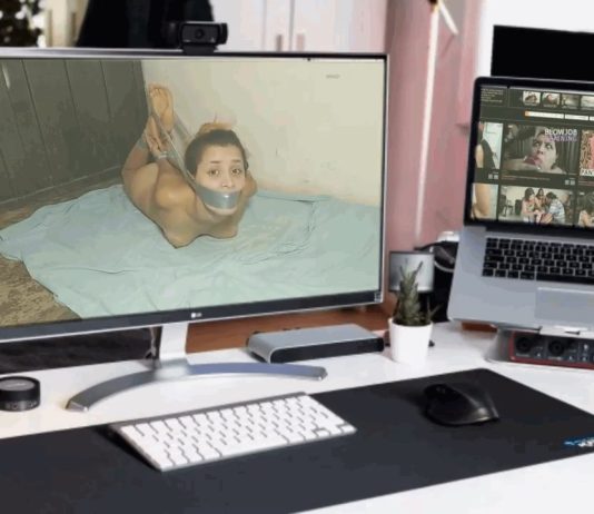 Struggling Girl Hogtied Naked In The Basement Girl hogtied naked in the basement