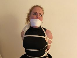 OTM Gagged Woman Tied In Dress