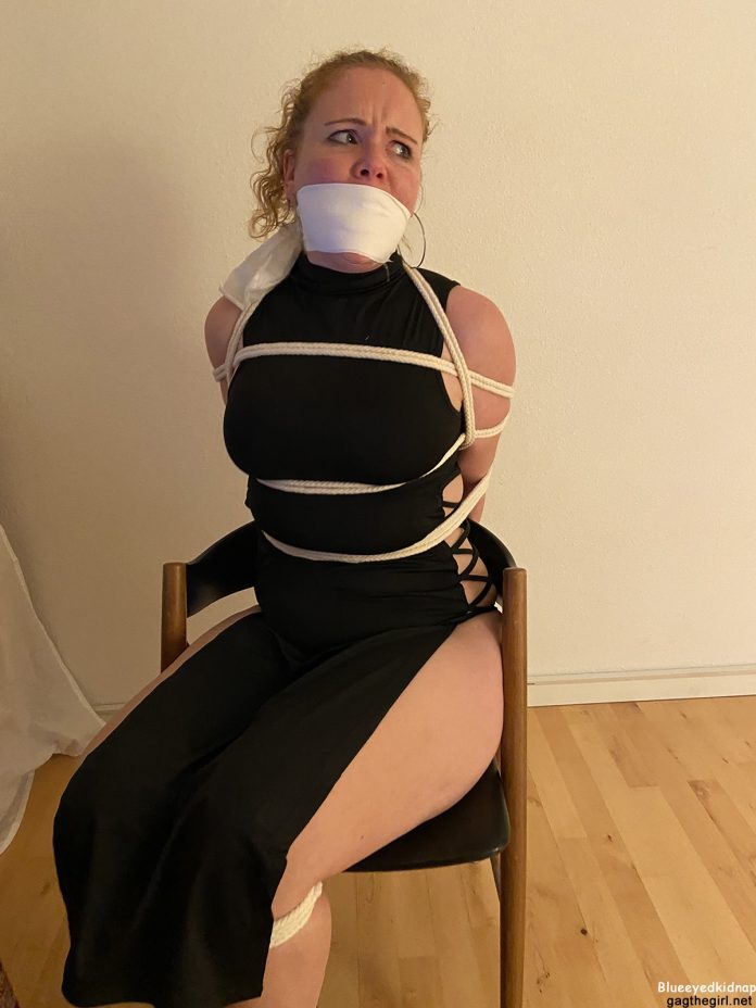 OTM Gagged Woman Tied In Dress