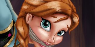 Anna From Frozen In Strappado – Fan Art Bondage Princess Anna In Bondage