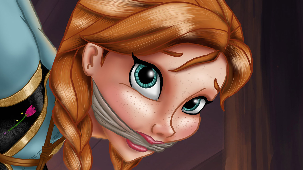 Anna From Frozen In Strappado â€“ Fan Art Bondage | GagTheGirl