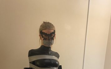 Criminal Catburglar Unmasked In Bondage Blonde catsuit burglar in tape bondage