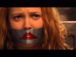 Drew Barrymore Tape Gagged