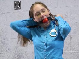 Rachel Adam’s Bondage Therapy Rachel Adams Ball gagging herself