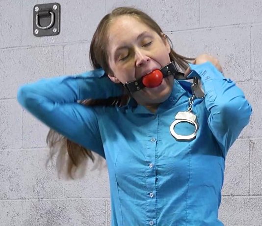 Rachel Adam’s Bondage Therapy Rachel Adams Ball gagging herself