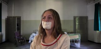 Rachel Adams Tape Gagged In Straitjacket Bondage Rachel Adams Tape Gagged In Straitjacket Bondage