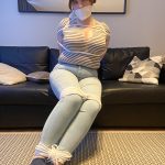 OTM Gagged Girl In Jeans Bondage (2)